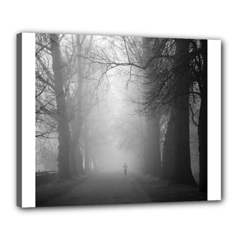 Foggy Morning, Oxford 16  X 20  Framed Canvas Print by artposters