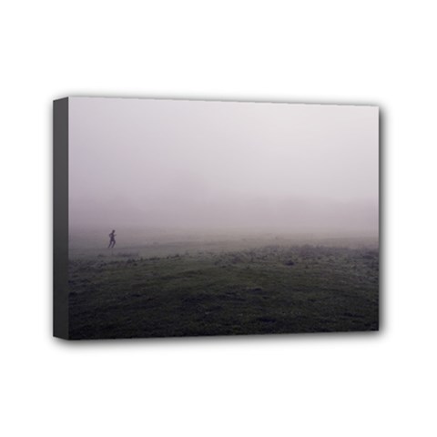 Foggy Morning, Oxford 5  X 7  Framed Canvas Print by artposters