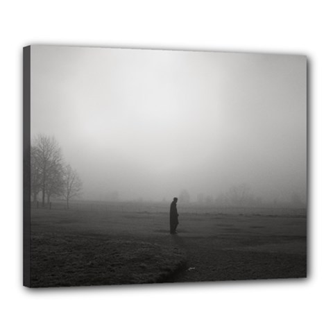 Foggy Morning, Oxford 16  X 20  Framed Canvas Print