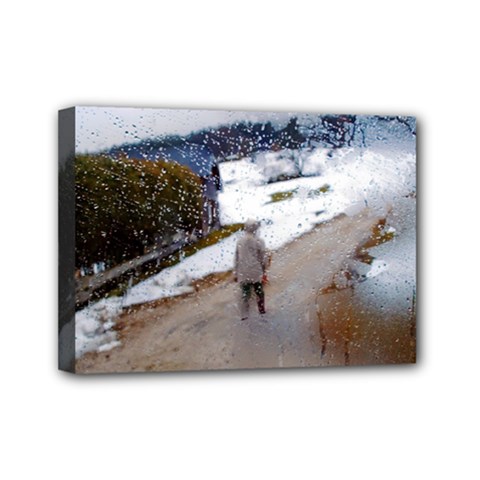 Rainy Day, Austria 5  X 7  Framed Canvas Print by artposters