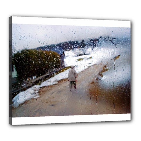 Rainy Day, Salzburg 20  X 24  Framed Canvas Print by artposters