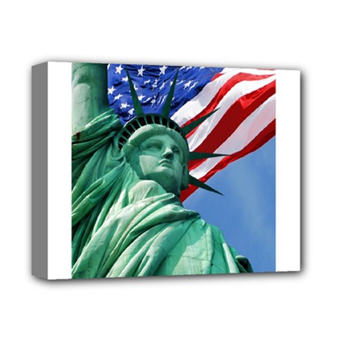 Statue Of Liberty, New York Deluxe Canvas 14  X 11  (stretched) by artposters