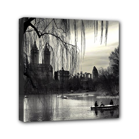 Central Park, New York 6  X 6  Framed Canvas Print by artposters