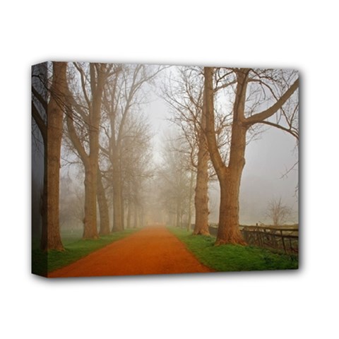 Foggy Morning, Oxford Deluxe Canvas 14  X 11  (stretched) by artposters