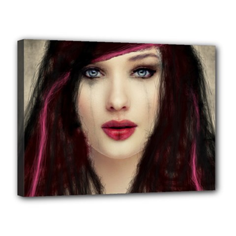 Beautiful Mess 12  X 16  Framed Canvas Print by VaughnIndustries