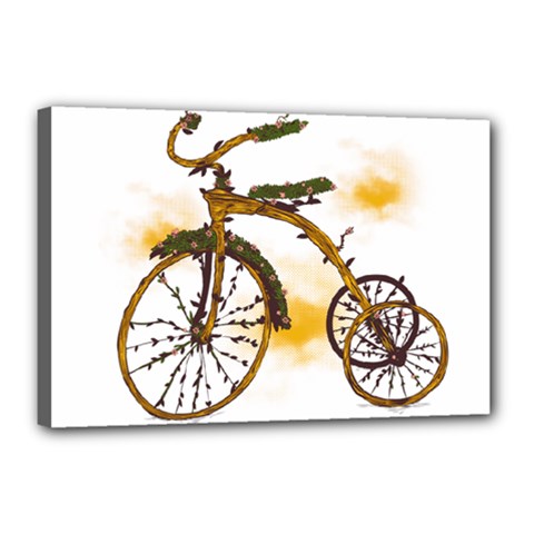 Tree Cycle Canvas 18  X 12  (framed) by Contest1753604