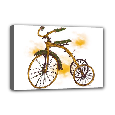 Tree Cycle Deluxe Canvas 18  X 12  (framed) by Contest1753604