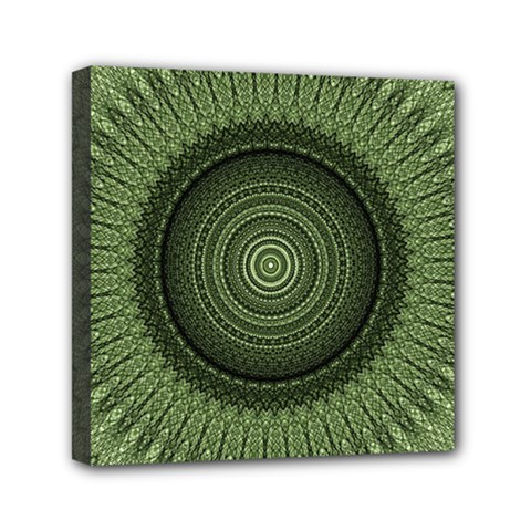 Mandala Mini Canvas 6  X 6  (framed) by Siebenhuehner