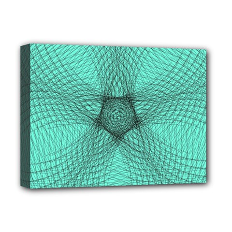 Spirograph Deluxe Canvas 16  X 12  (framed)  by Siebenhuehner