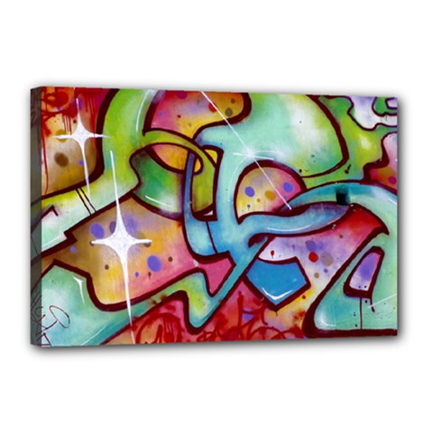 Graffity Canvas 18  X 12  (framed) by Siebenhuehner