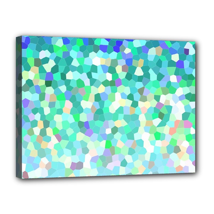 Mosaic Sparkley 1 Canvas 16  x 12  (Framed)