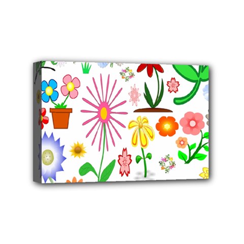 Summer Florals Mini Canvas 6  X 4  (framed) by StuffOrSomething