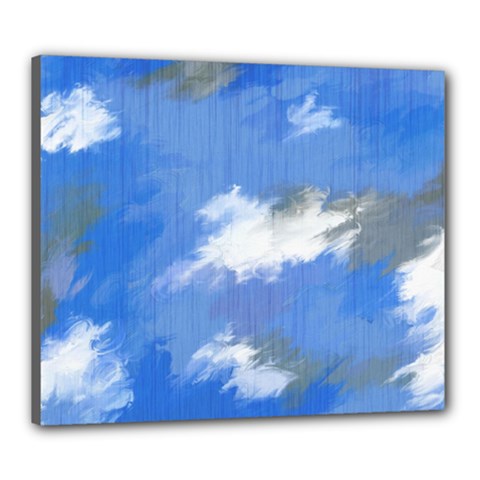 Abstract Clouds Canvas 24  X 20  (framed) by StuffOrSomething