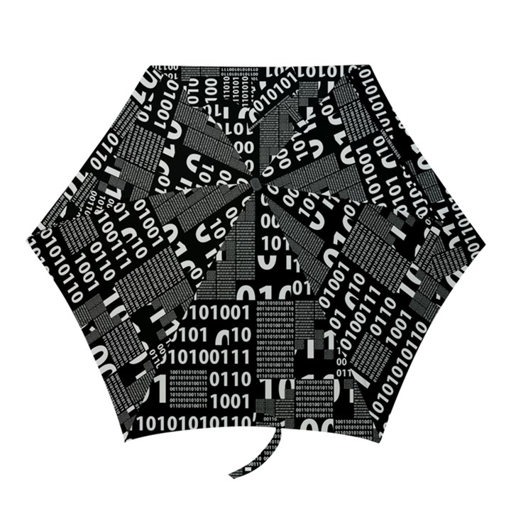 Beautiful Binary Mini Folding Umbrella