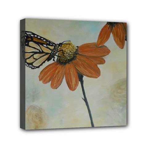 Monarch Mini Canvas 6  X 6  (framed) by rokinronda