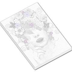 Flower Child Of Hope Large Memo Pad by FunWithFibro