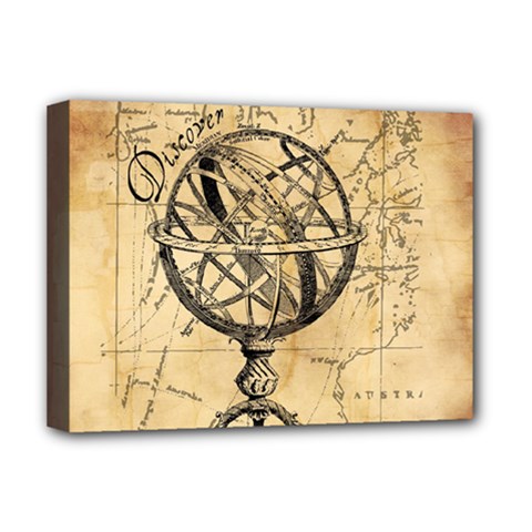 Discover The World Deluxe Canvas 16  X 12  (framed)  by StuffOrSomething