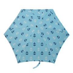 Anchors In Blue And White Mini Folding Umbrella by StuffOrSomething