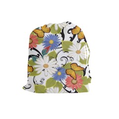 Floral Fantasy Drawstring Pouch (large)
