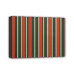 Festive Stripe Mini Canvas 7  x 5  (Framed)