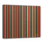 Festive Stripe Canvas 24  x 20  (Framed)