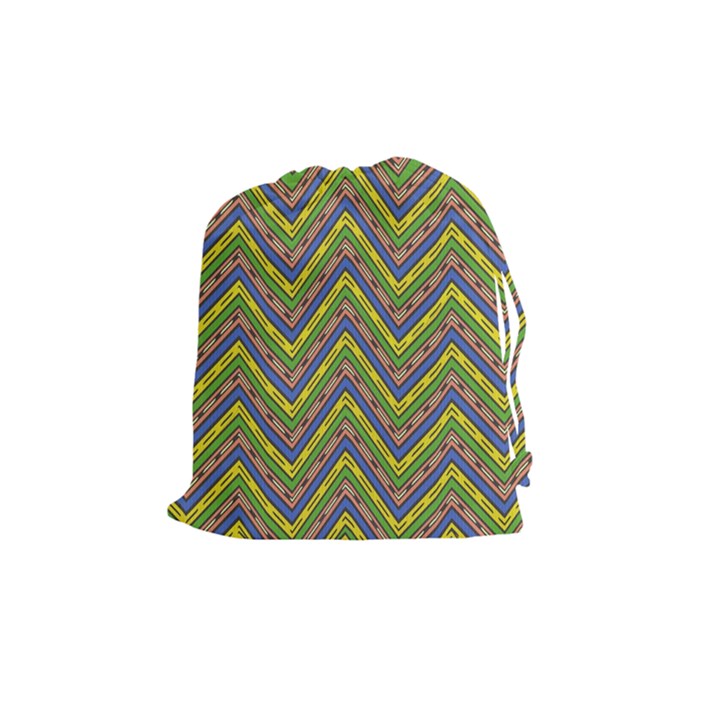 Zig zag pattern Drawstring Pouch (Medium)