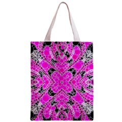 Bling Pink Black Kieledescope  All Over Print Classic Tote Bag by OCDesignss