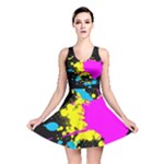 Splatter All Over Print Reversible Skater Dress