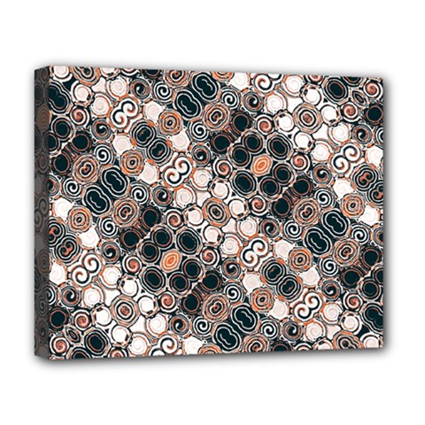 Modern Arabesque Pattern Print Deluxe Canvas 20  X 16  (framed) by dflcprints