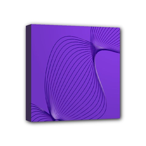 Twisted Purple Pain Signals Mini Canvas 4  X 4  (framed) by FunWithFibro