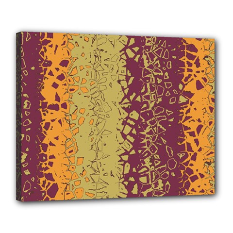 Scattered Pieces Canvas 20  X 16  (stretched) by LalyLauraFLM