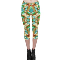 Colorful Modern Pattern Collage Capri Leggings  by dflcprintsclothing