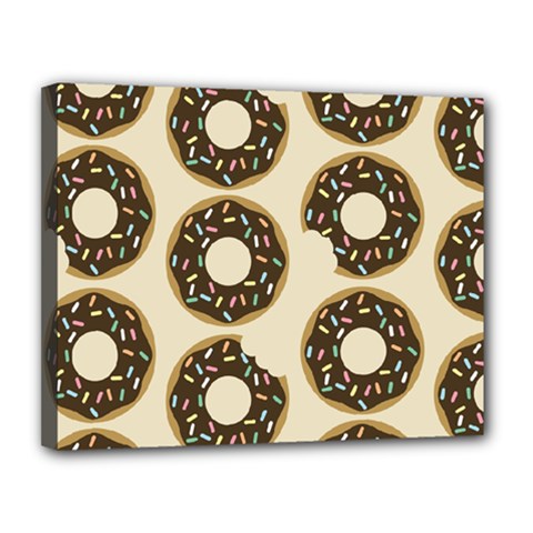 Donuts Canvas 14  X 11  (framed) by Kathrinlegg