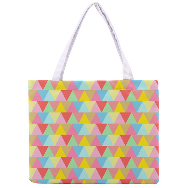 Triangle Pattern Tiny Tote Bag