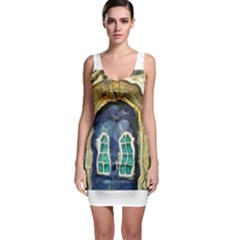 Luebeck Germany Arched Church Doorway Bodycon Dresses by karynpetersart
