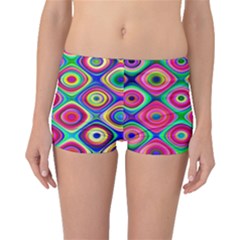 Psychedelic Checker Board Boyleg Bikini Bottoms by KirstenStar