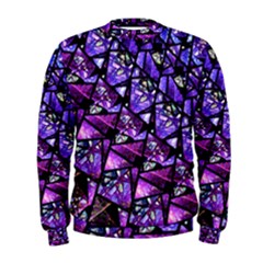  Blue Purple Glass Men s Sweatshirt by KirstenStarFashion