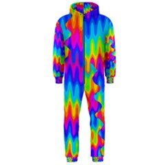 Amazing Acid Rainbow Hooded Jumpsuit (men)  by KirstenStar