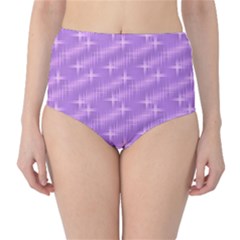 Many Stars, Lilac High-waist Bikini Bottoms by ImpressiveMoments