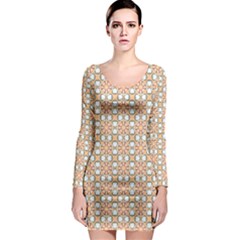 Cute Pretty Elegant Pattern Long Sleeve Bodycon Dresses by GardenOfOphir