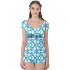 Cute Seamless Tile Pattern Gifts Short Sleeve Leotard by GardenOfOphir