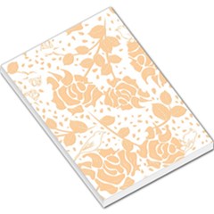 Floral Wallpaper Peach Large Memo Pads by ImpressiveMoments