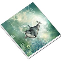 Funny Dswimming Dolphin Small Memo Pads by FantasyWorld7