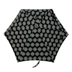 Abstract Knot Geometric Tile Pattern Mini Folding Umbrellas by GardenOfOphir