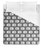 Modern Chic Vector Camera Illustration Pattern Duvet Cover Single Side (Full/Queen Size)