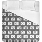 Modern Chic Vector Camera Illustration Pattern Duvet Cover Single Side (KingSize)