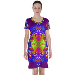 Abstract 6 Short Sleeve Nightdresses
