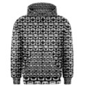 Black And White Owl Pattern Men s Zipper Hoodies View1