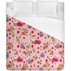 Red Christmas Pattern Duvet Cover Single Side (double Size) by KirstenStar