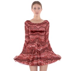 Alien Skin Red Long Sleeve Skater Dress by ImpressiveMoments